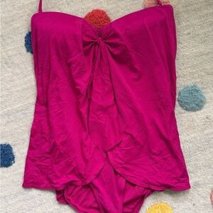 Ralph Lauren Fuchsia One-Piece Swimsuit
